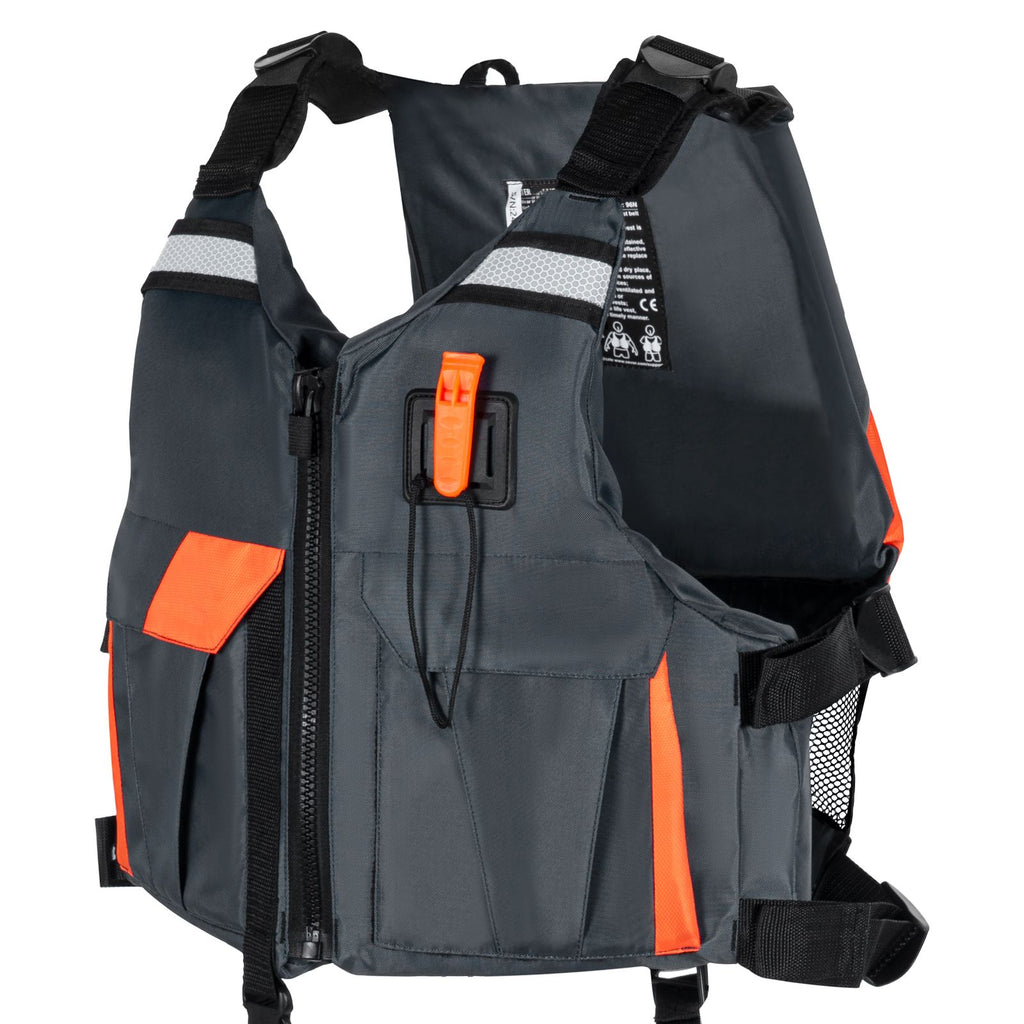 Life Vest for Watersports (PFD), Life Jacket with Waterproof Nylon & 96N Buoyancy, Life Vest/Jacket for Any Water Activity-Fishing, Kayaking, Surfing and More, Men and Women L