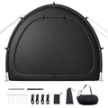 Bike Storage Tent, 1 to 2 Bikes, Outdoor Spacious Bike Storage Tent with Ventilated Window, Waterproof Fan-Shaped Bike Tent with High Strength Fiberglass & Dual Zippers, Fit for Bicycle