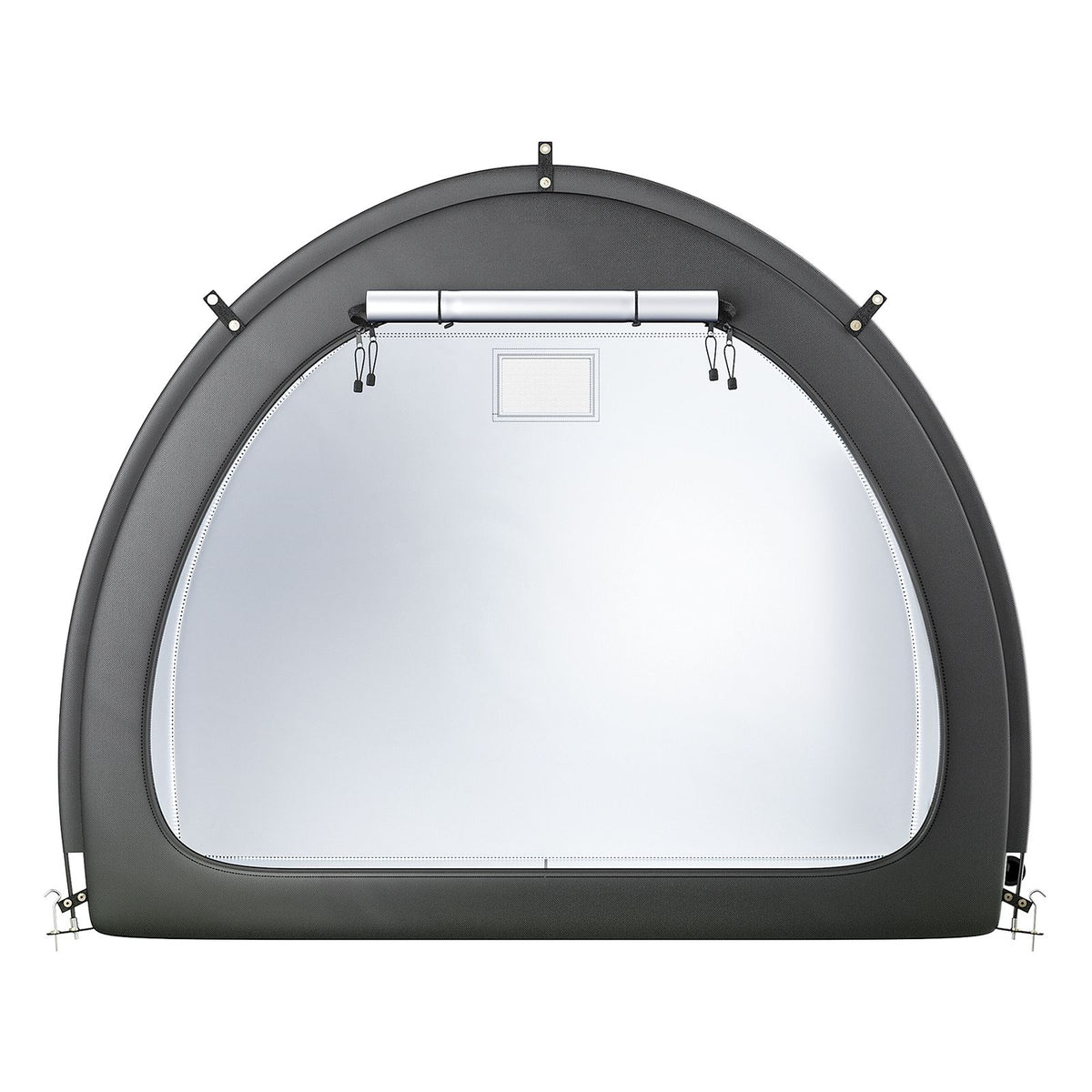 Bike Storage Tent, 4 to 5 Bikes, Outdoor Spacious Bike Storage Tent with Ventilated Window, Waterproof Fan-Shaped Bike Tent with High Strength Fiberglass & Double Door, Fit for Bicycle