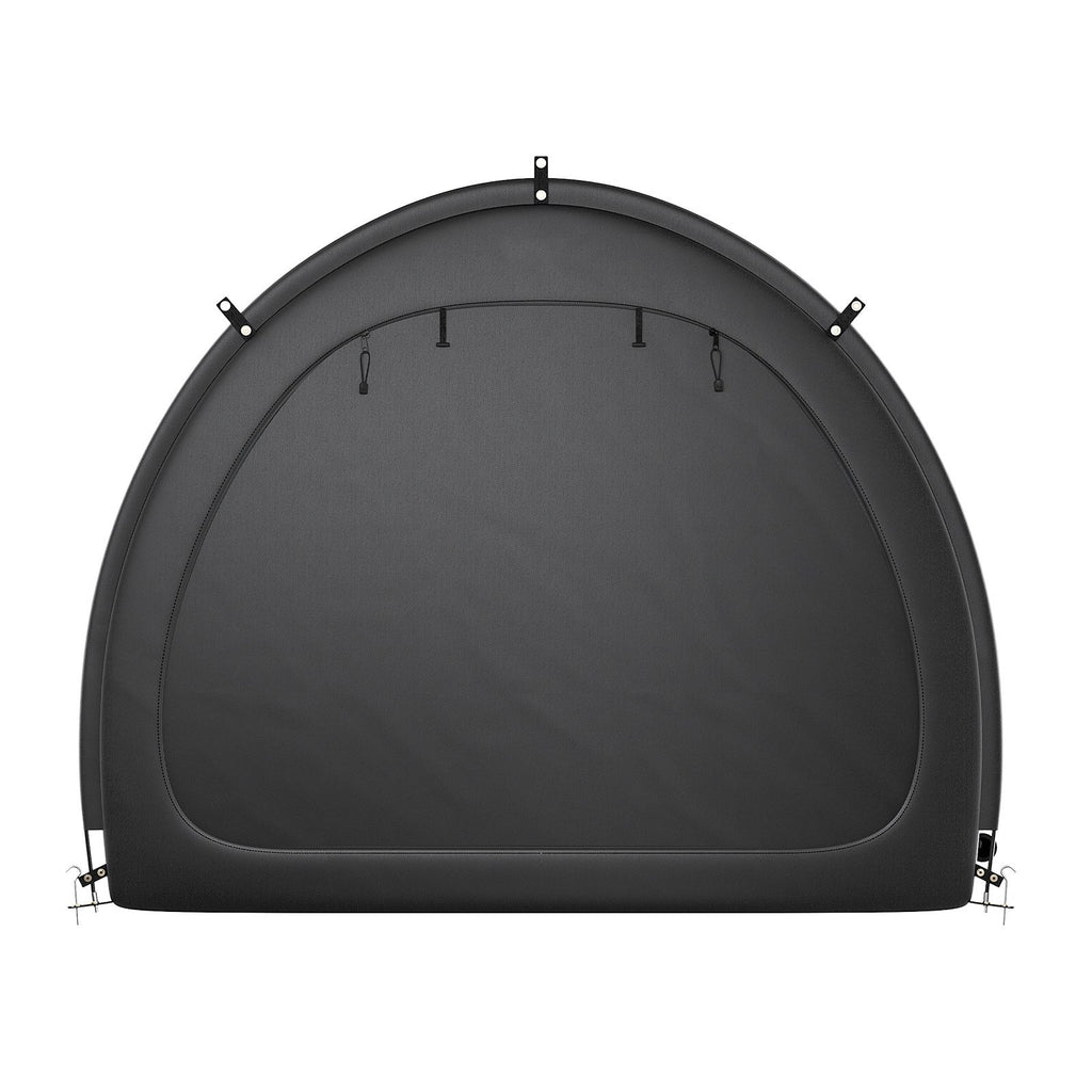 Bike Storage Tent, 4 to 5 Bikes, Outdoor Spacious Bike Storage Tent with Ventilated Window, Waterproof Fan-Shaped Bike Tent with High Strength Fiberglass & Double Door, Fit for Bicycle
