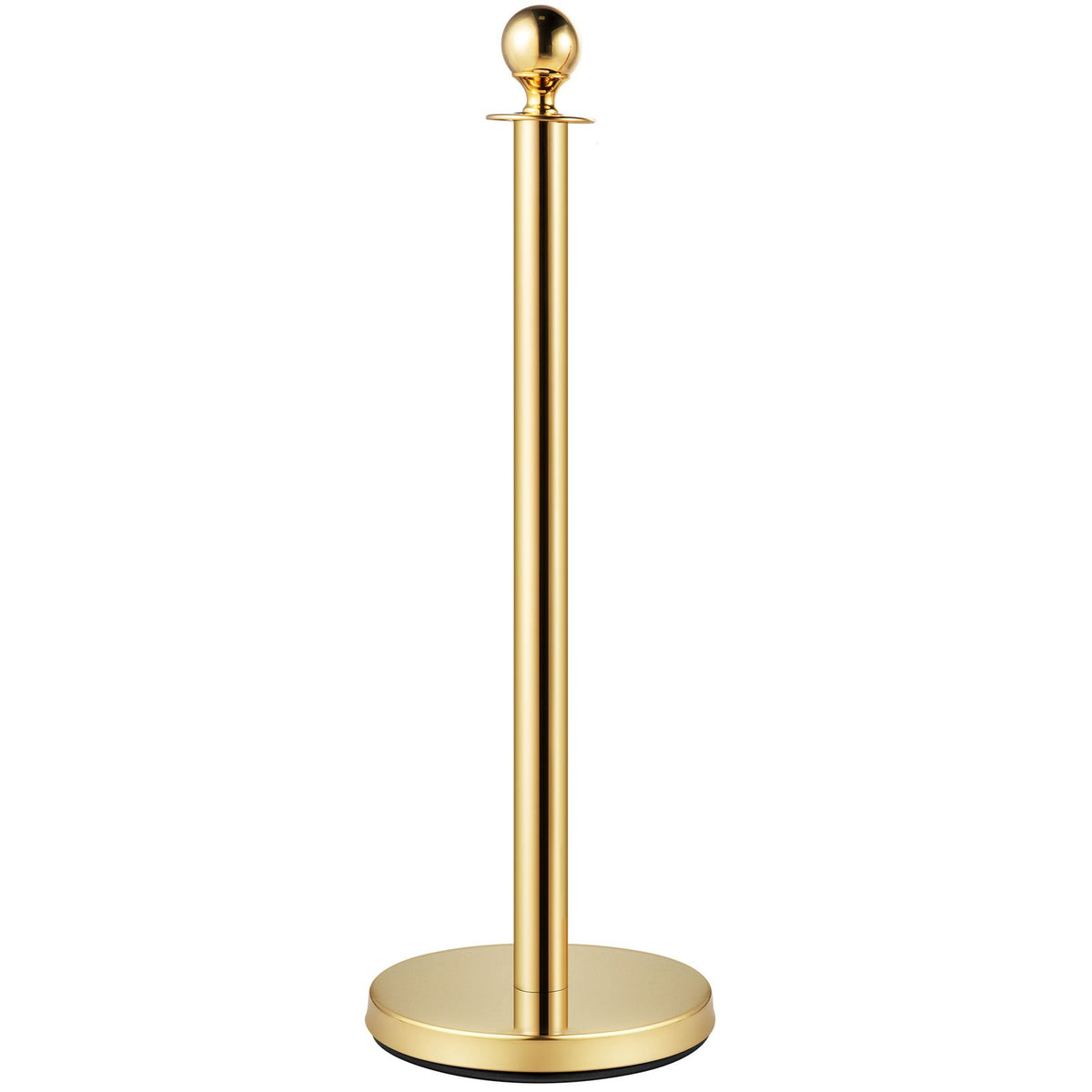 Velvet Ropes and Posts, 5 ft/1.5 m Red Rope, Stainless Steel Gold Stanchion with Ball Top, Red Crowd Control Barrier Used for Theaters, Party, Wedding, Exhibition, Ticket Offices 4 packSets