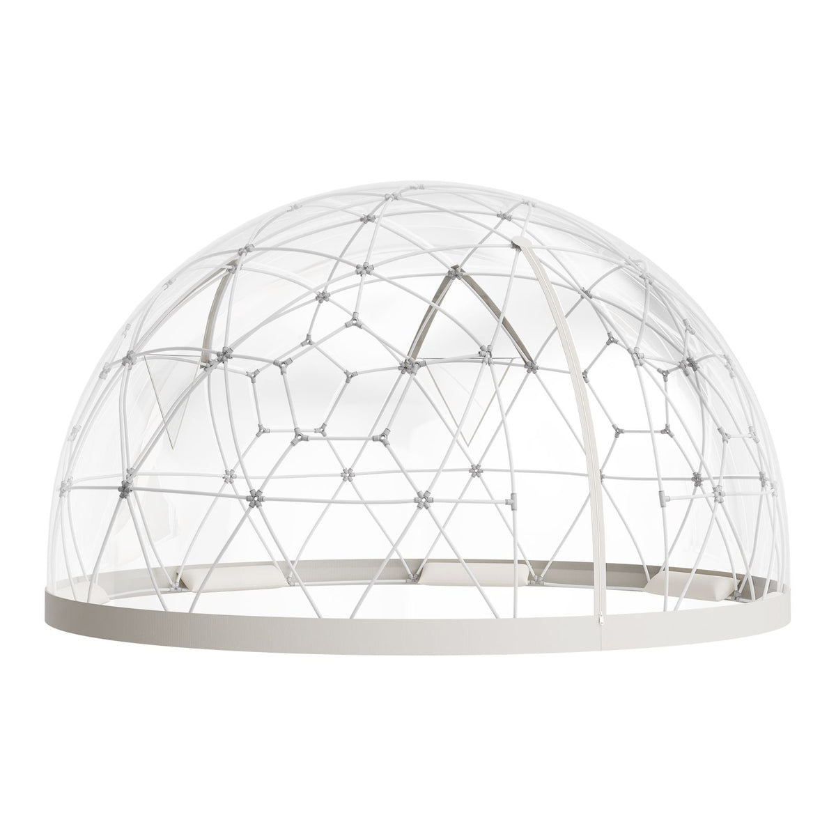 Garden Dome Tent, 3.6 x 2.2 m Outdoor Clear Bubble Tent for 4-7 Person, Weatherproof Geodesic Dome Greenhouse with Window, PVC Igloo Tents for Backyard Patios Camping Party Wedding