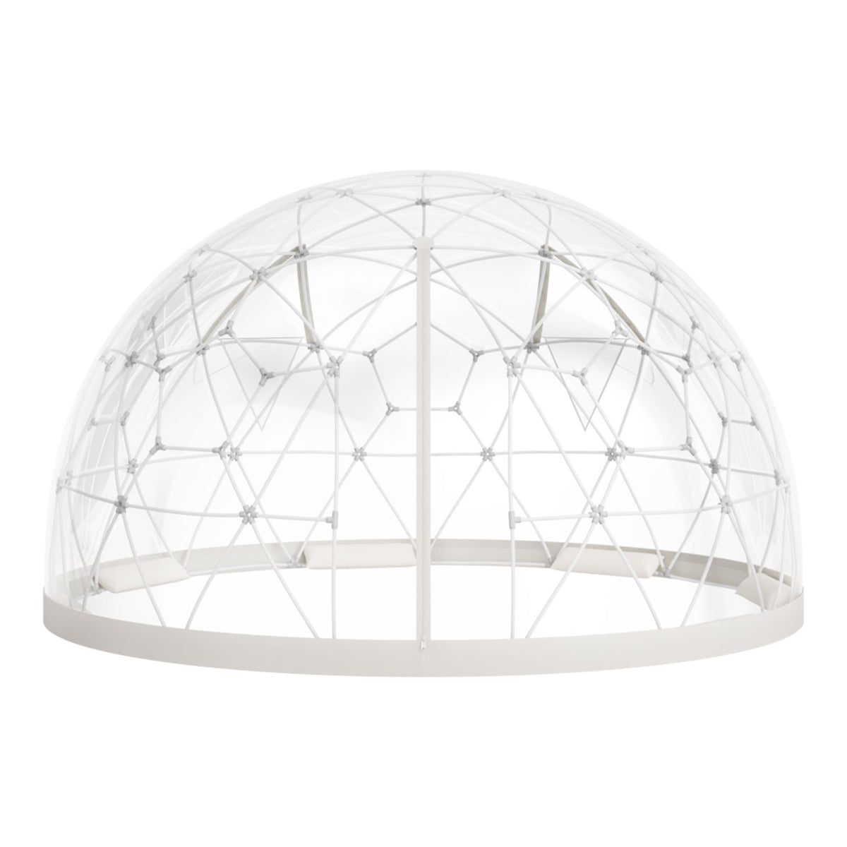 Garden Dome Tent, 2.9 x 1.75 m Outdoor Clear Bubble Tent for 2-4 Person, Weatherproof Geodesic Dome Greenhouse with Window, PVC Igloo Tents for Backyard Patios Camping Party Wedding