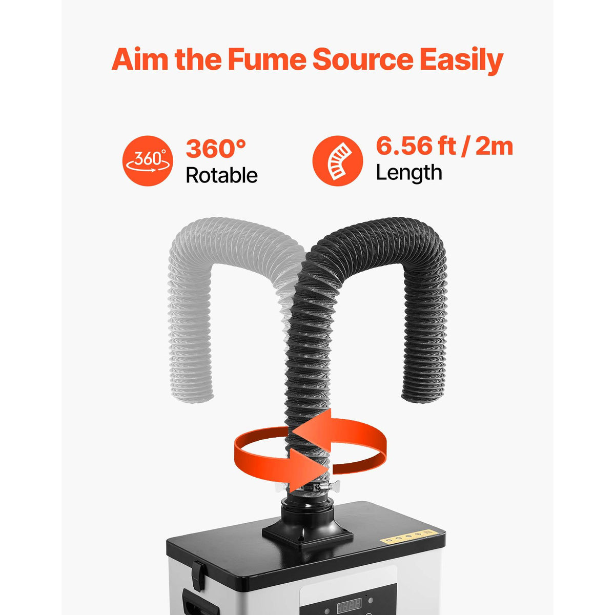 Solder Fume Extractor, Upgraded 4-Stage Filtration Soldering Smoke Absorber with 510 m³/h Strong Suction, 10-Speed & Remote Control Brushless Smoke Extractor for Laser Engraving, 3D Printing