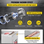 Chamber Vacuum Sealer Vacuum Packaging Machine 6.5 cbm/h Pump Rate 220V