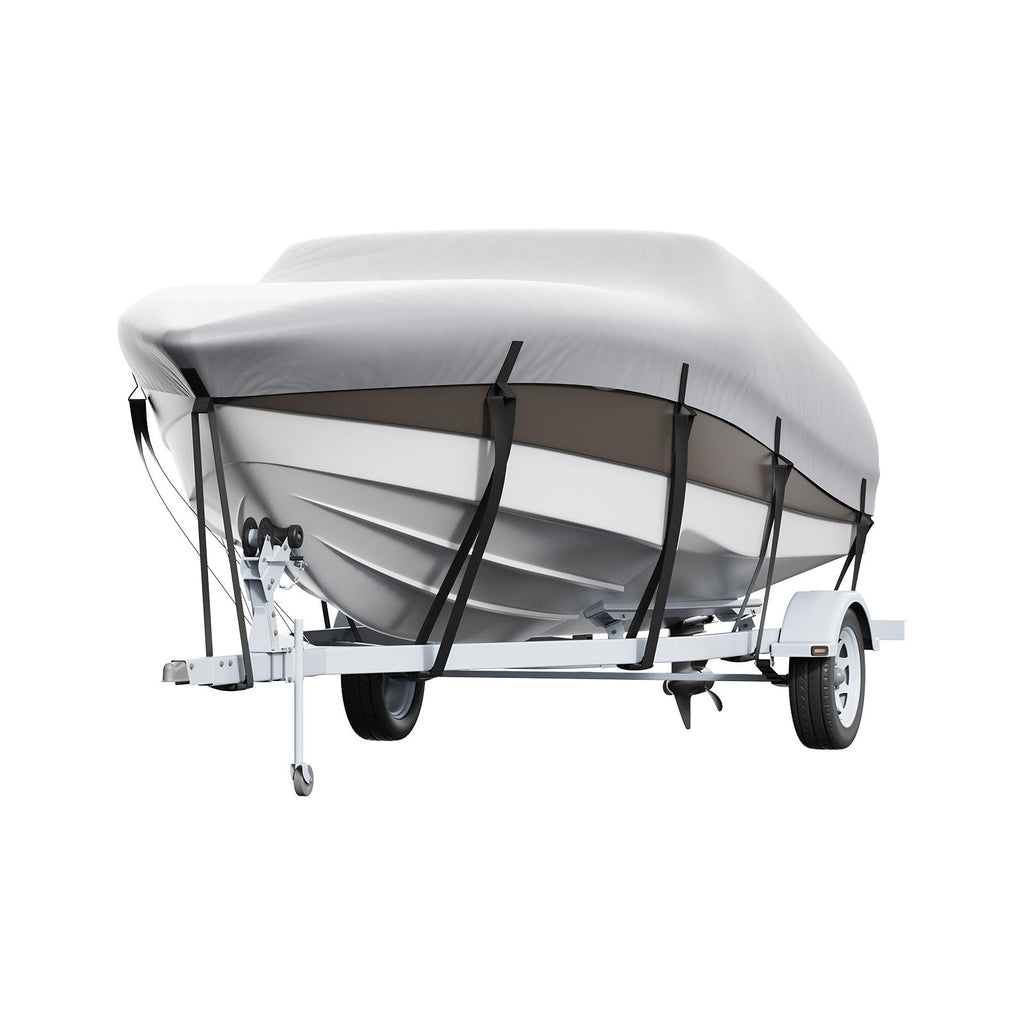 Boat Cover 600D Waterproof 23-24 ft Boat Cover V-Hull Tri-Hull Runabout