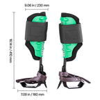 Tree Climbing Spikes Set, Height-Adjustable Tree Climbing Gear with Straps & Spike Protectors, 159 kg Load Capacity, Heavy Duty Steel Climb Spurs Arborist Equipment for Fruit Picking Hunting
