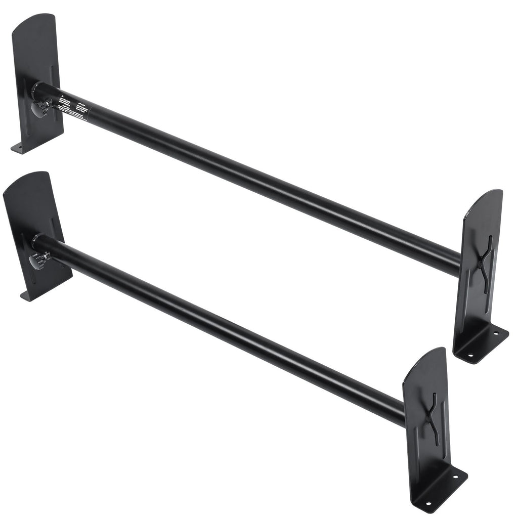 2 Bars Van Roof Ladder Rack 500 LBS Adjustable 35.8" to 57.5" Alloy Steel