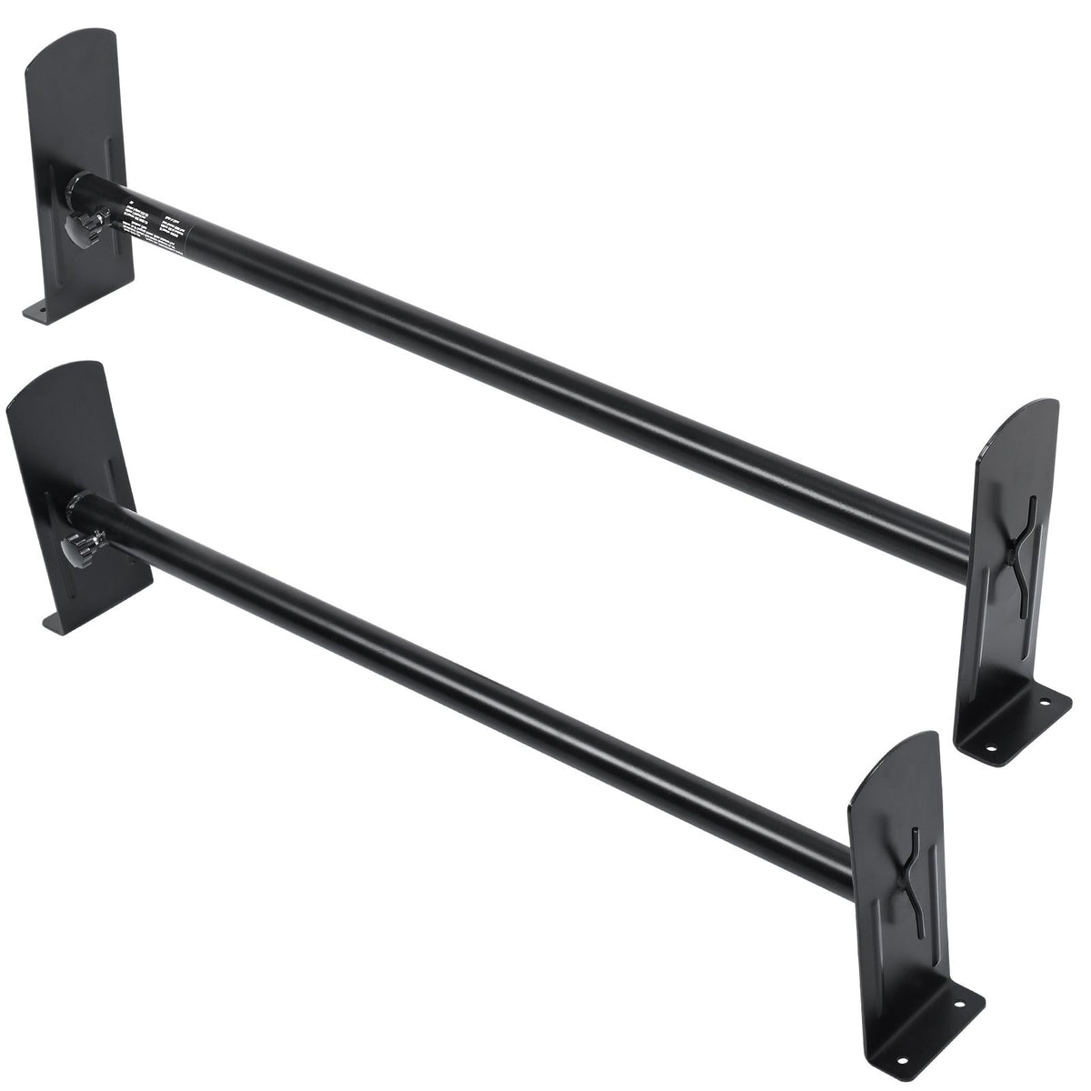2 Bars Van Roof Ladder Rack 500 LBS Adjustable 35.8" to 57.5" Alloy Steel