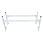 Van Roof Ladder Rack, 2 Bars Aluminum Alloy Roof Ladder Racks, 181 kg Capacity Rain-Gutter Van Roof Rack, Adjustable Length 1300-2060 mm, Van Ladder Rack for Van, Cargo, Trailer