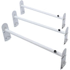 Van Roof Ladder Rack, 3 Bars Alloy Steel Roof Racks, 750 LBS Capacity Rain-Gutter Roof Rack, Adjustable Length 40.2" to 74.8", Van Ladder Rack Compatible with Chevrolet Express, GMC Savana, etc