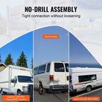 3-Bar Van Roof Ladder Rack Adjustable 56.3"-61.4" for Full-Size Vans