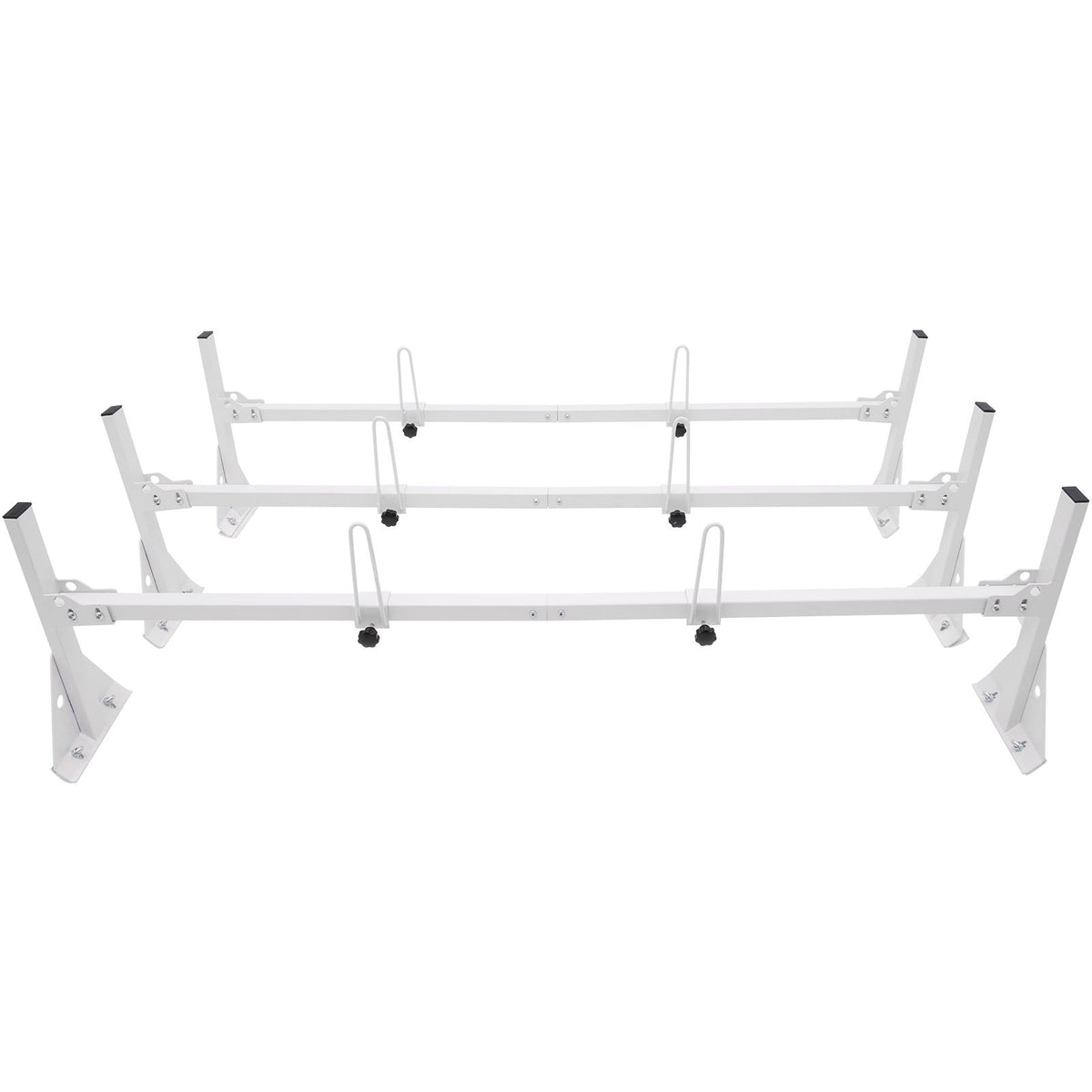 3-Bar Van Roof Ladder Rack Adjustable 56.3"-61.4" for Full-Size Vans