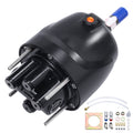 Hydraulic Outboard Steering Pump, 1.4 Cubic Inches, 150HP Front Mount Hydraulic Helm Pump with Two-Way Lock Cylinder Stainless Steel ORB Fittings, for Single Station Single-Engine Boats