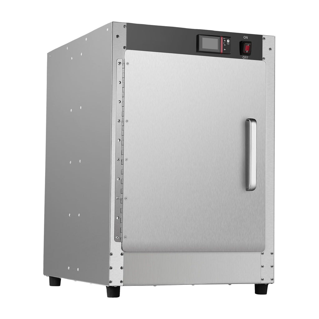Hot Box Food Warmer, 5-Tier Concession Warmer with Water Tray, 5 Pans, Single-door and Adjustable Shelves, Stainless Steel Food Warmer Cabinet, Ideal for Storing Pizza, Chicken, Restaurant