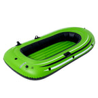 Inflatable Boat, 2-Person Inflatable Fishing Boat, Strong PVC Portable Boat Raft Kayak, Includes 1158 mm Aluminum Oars, High-Output Pump and Fishing Rod Holders, 227 kg Capacity for Adults, Kids
