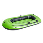 Inflatable Boat, 2-Person Inflatable Fishing Boat, Strong PVC Portable Boat Raft Kayak, Includes 1158 mm Aluminum Oars, High-Output Pump and Fishing Rod Holders, 227 kg Capacity for Adults, Kids