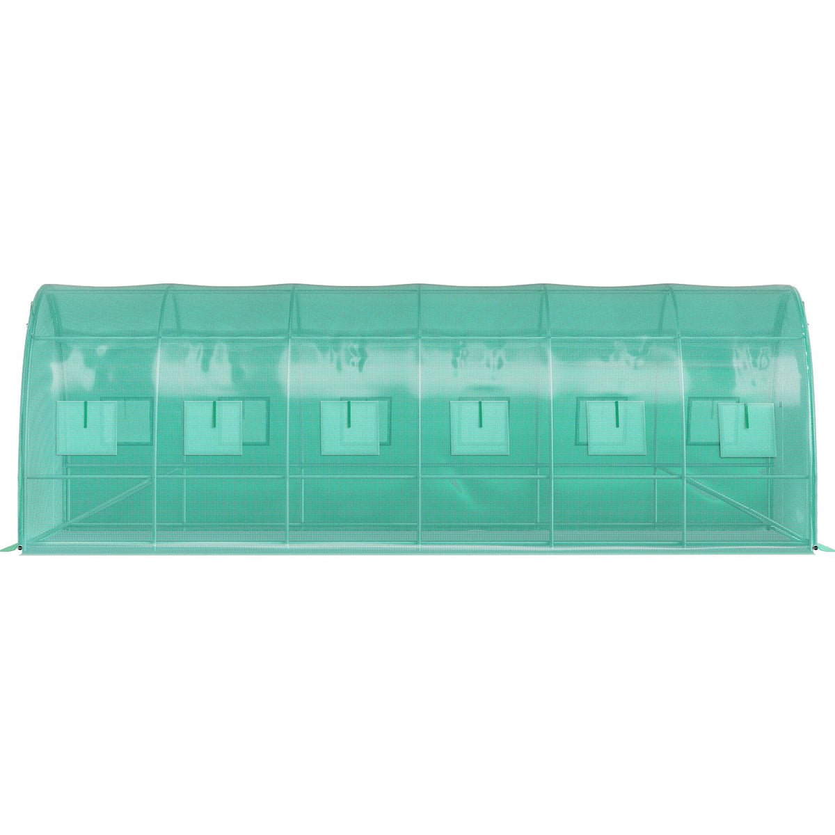 Walk-in Tunnel Greenhouse Galvanized Frame Waterproof Cover 20x10x7 ft