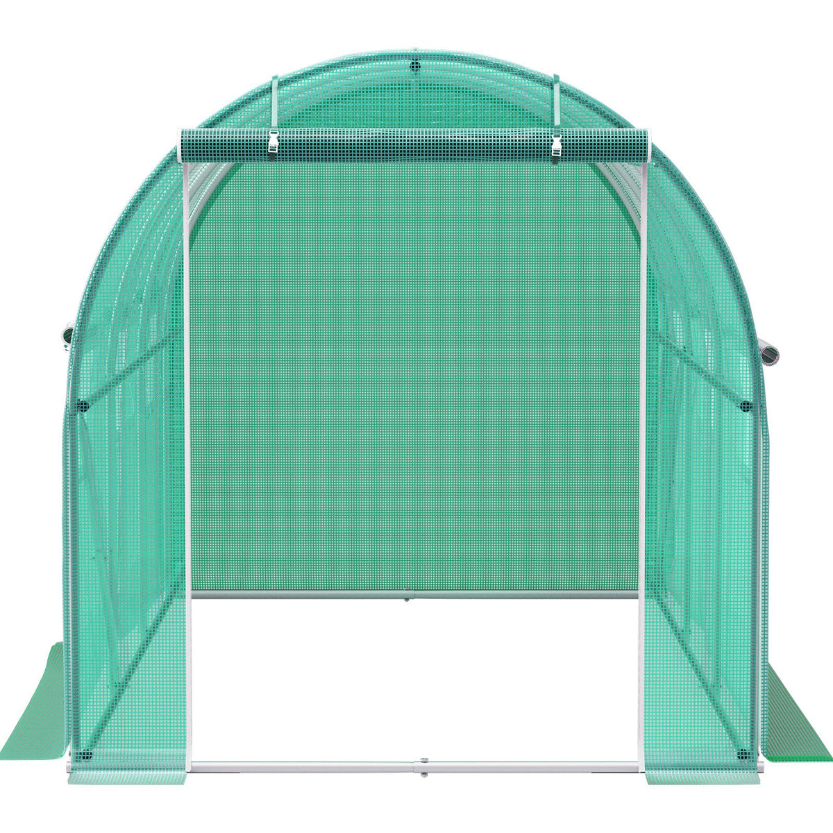 Walk-in Tunnel Greenhouse Galvanized Frame & Waterproof Cover 12x7x7 ft