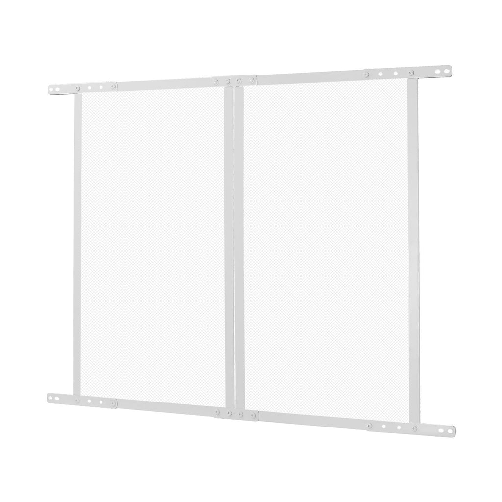 RV Screen Door Protector, 800 x 723.9 mm Door Grille, Easy to Install and Disassemble, Reinforced Breathable Protective Mesh, Aluminum Alloy Camper RV Entry Protector for Pet Protection, White