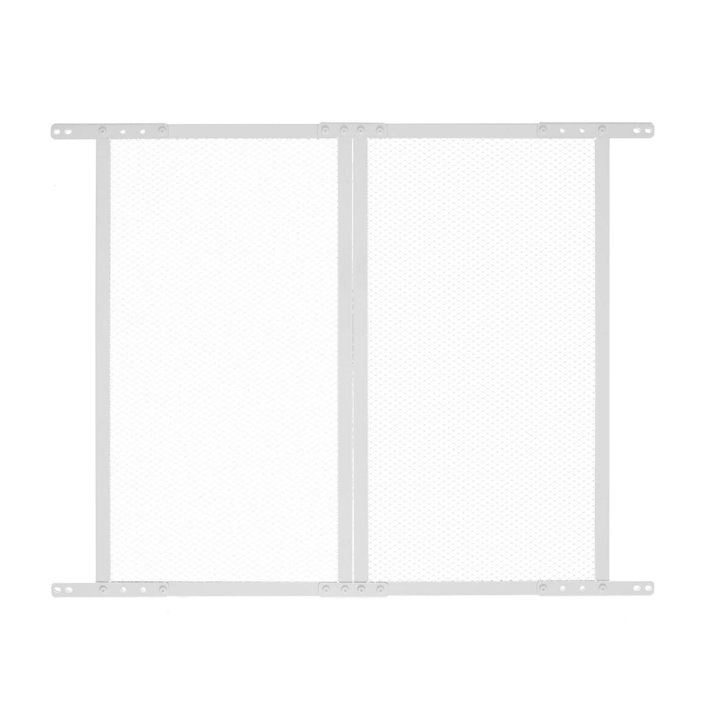RV Screen Door Protector, 800 x 723.9 mm Door Grille, Easy to Install and Disassemble, Reinforced Breathable Protective Mesh, Aluminum Alloy Camper RV Entry Protector for Pet Protection, White