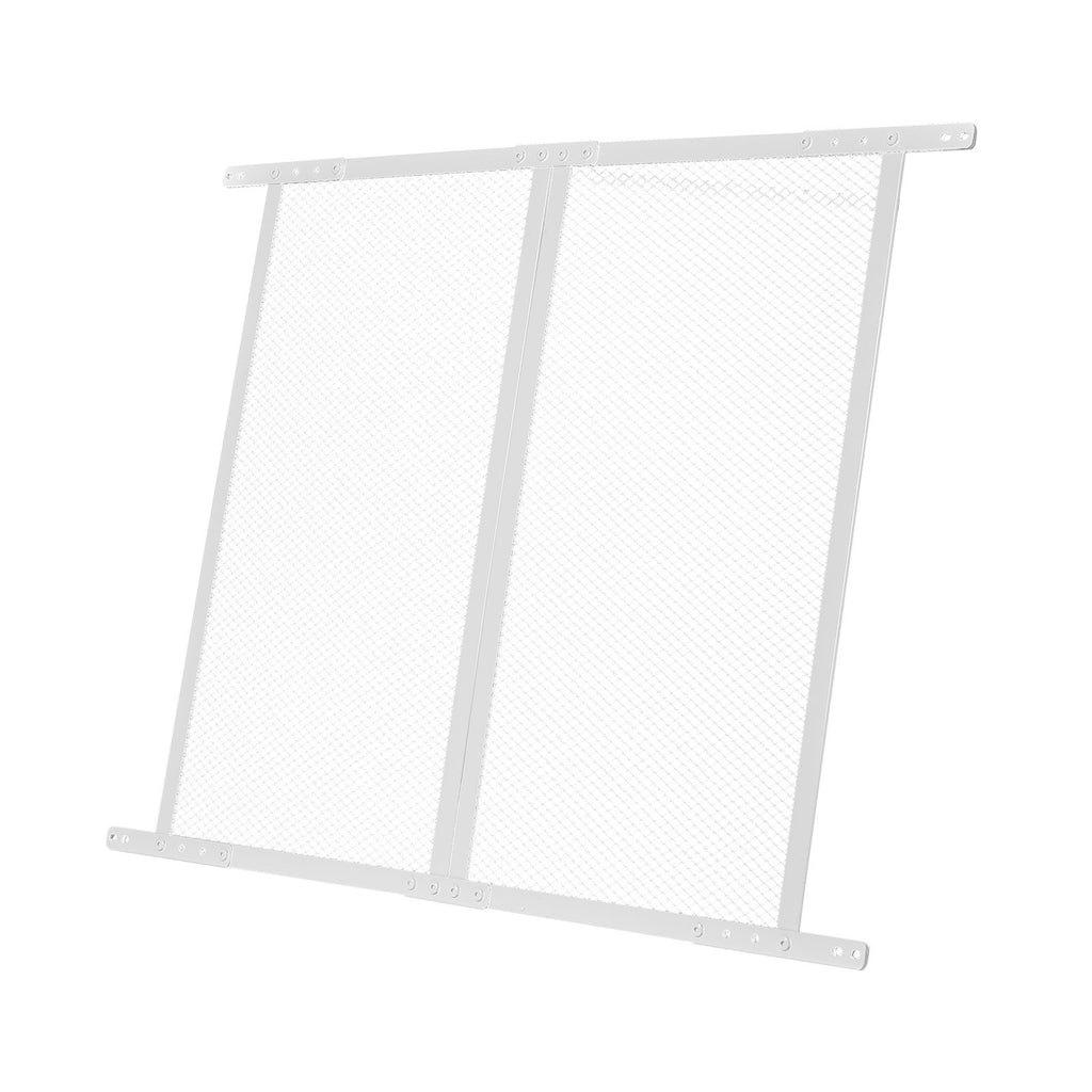 RV Screen Door Protector, 800 x 723.9 mm Door Grille, Easy to Install and Disassemble, Reinforced Breathable Protective Mesh, Aluminum Alloy Camper RV Entry Protector for Pet Protection, White