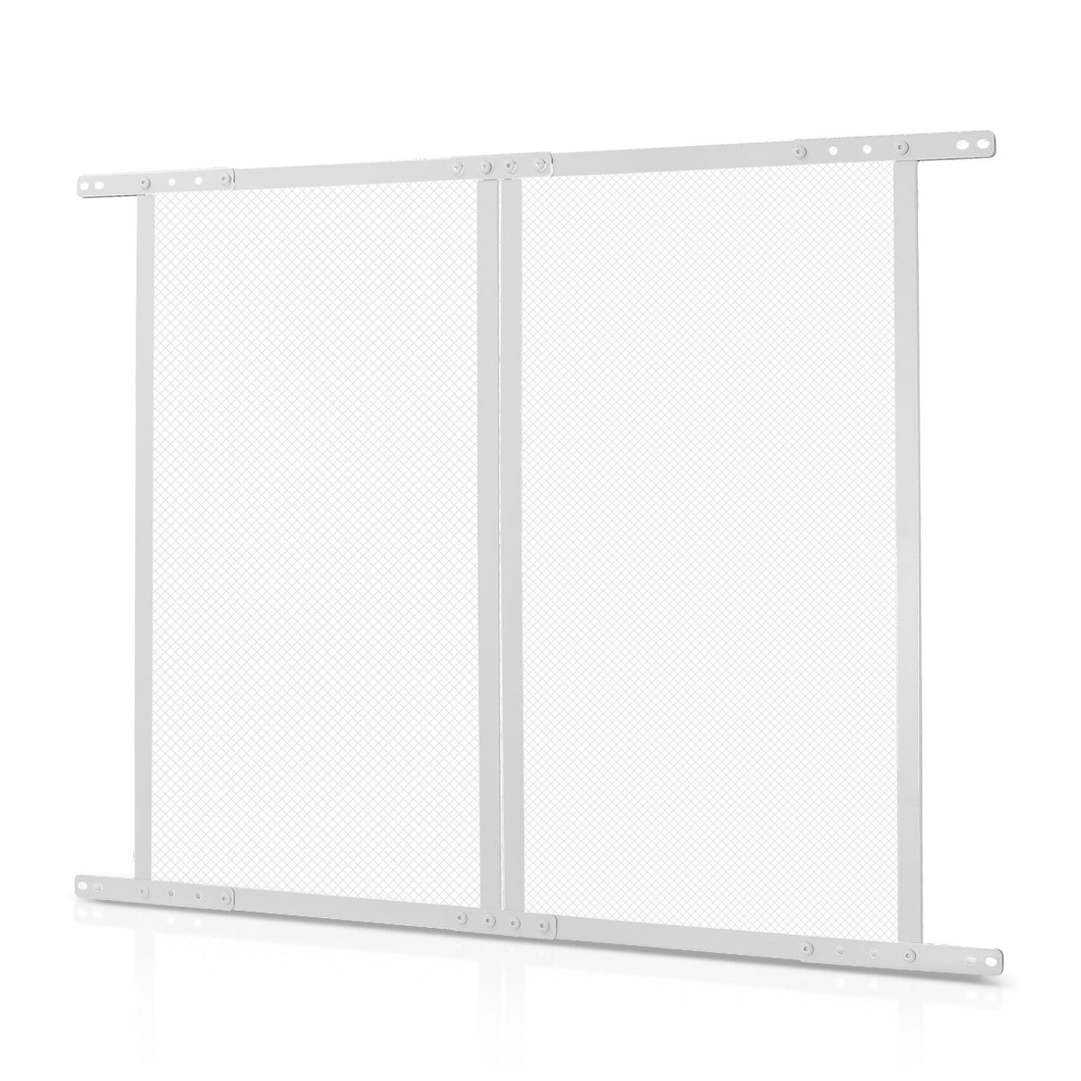 RV Screen Door Protector, 800 x 723.9 mm Door Grille, Easy to Install and Disassemble, Reinforced Breathable Protective Mesh, Aluminum Alloy Camper RV Entry Protector for Pet Protection, White