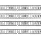 E Track Tie-Down Rail Kit, 24PCS 1524 mm E-Tracks Set Includes 8 Steel Rails & 8 O-Rings & 8 Tie-Offs with D-Ring, Versatile Trailer Securing Accessories for Cargo Motorcycles Bikes, 816 kg Load