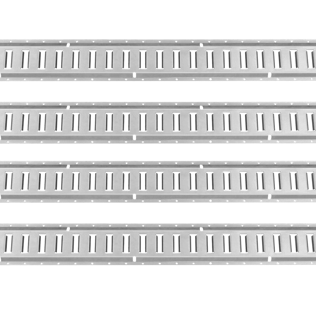 E Track Tie-Down Rail Kit, 24PCS 1524 mm E-Tracks Set Includes 8 Steel Rails & 8 O-Rings & 8 Tie-Offs with D-Ring, Versatile Trailer Securing Accessories for Cargo Motorcycles Bikes, 816 kg Load