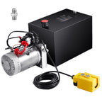 Hydraulic Pump, 20 Quart Hydraulic Power Unit, Single Acting Dump Trailer Pump, 0.91 GPM Flow Rate, 3200 PSI Max Relief Pressure, DC 12V Hydraulic Pump for Dump Trailer Car Lifting