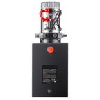 Hydraulic Pump, 20 Quart Hydraulic Power Unit, Single Acting Dump Trailer Pump, 0.91 GPM Flow Rate, 3200 PSI Max Relief Pressure, DC 12V Hydraulic Pump for Dump Trailer Car Lifting