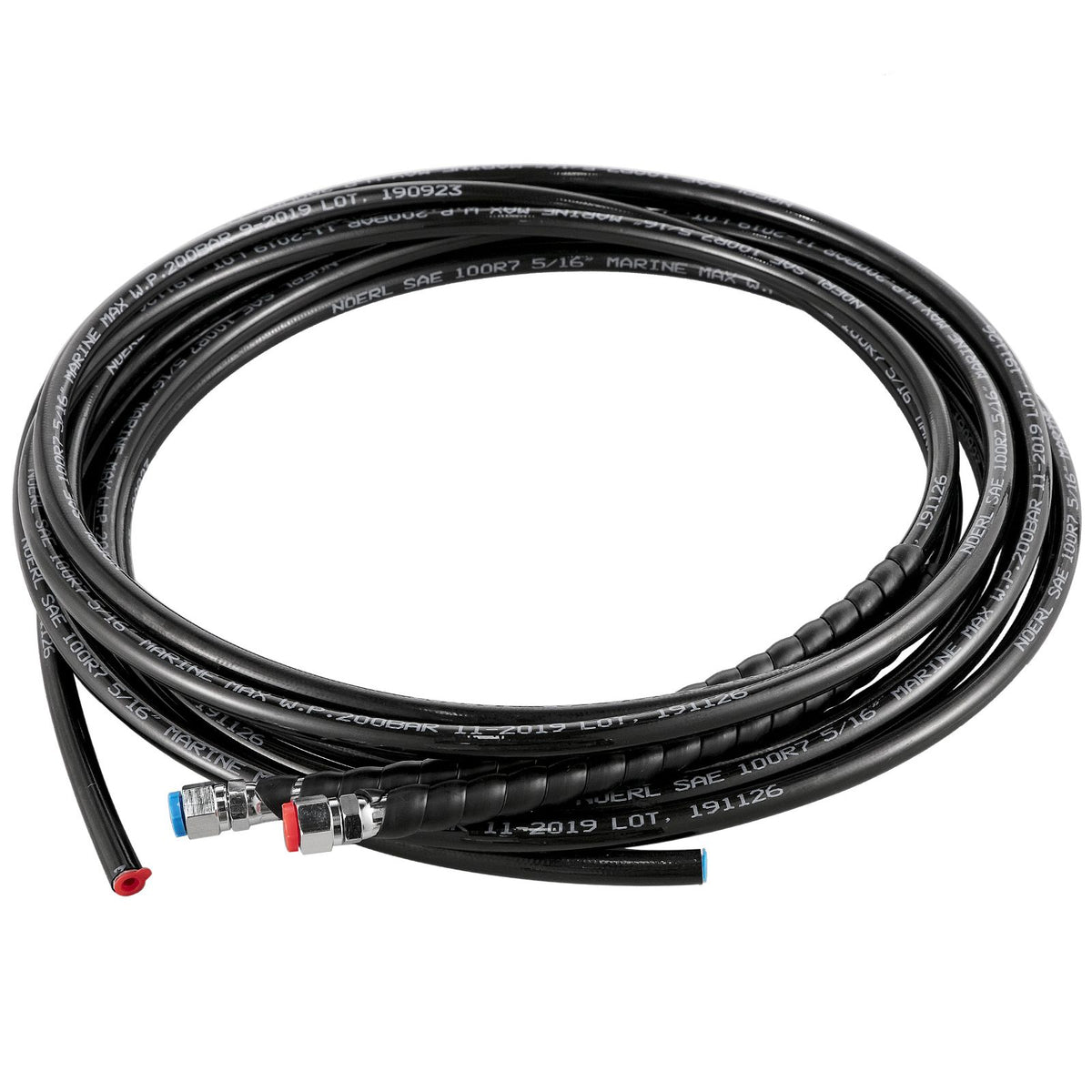 Hydraulic Boat Steering Kit, 300HP Hydraulic Steering Helm Pump, Aluminum Alloy Steering Cylinder, 13.5\" Steering Wheel with 10\" Hydraulic Steering Hose for Boat Steering System
