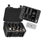 Hard Pistol Case, Heavy Duty Hard Gun Case with XPE Foam Lining, Waterproof Pistol Storage Box with Customizable Interior & Handle for Gun, Lenses, Camera, Gear, TSA Compliant, 404x319x192 mm