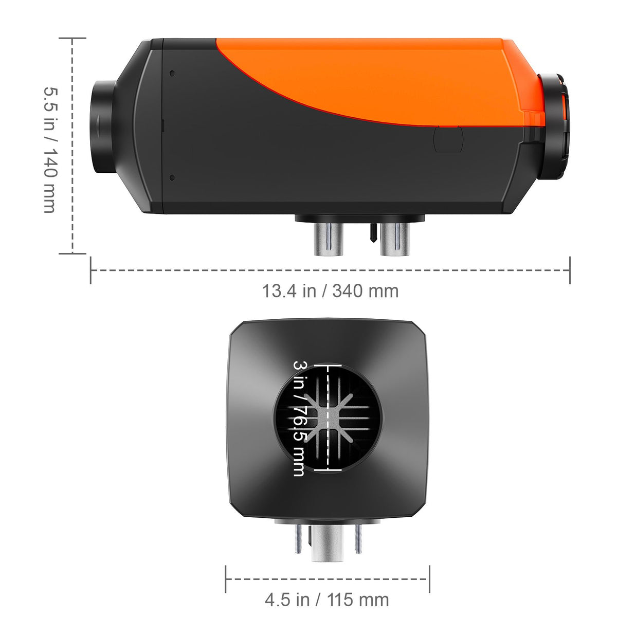 Bluetooth App Control Diesel Air Heater, 12V 2KW Diesel Heater with Automatic Altitude Adjustment, Remote Control and LCD, Diesel Parking Heater for RV Trailer Camper Van Boat And Indoors