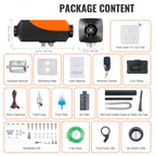 Bluetooth App Control Diesel Air Heater, 12V 5KW Diesel Heater with Automatic Altitude Adjustment, Remote Control and LCD, Diesel Parking Heater for RV Trailer Camper Van Boat And Indoors