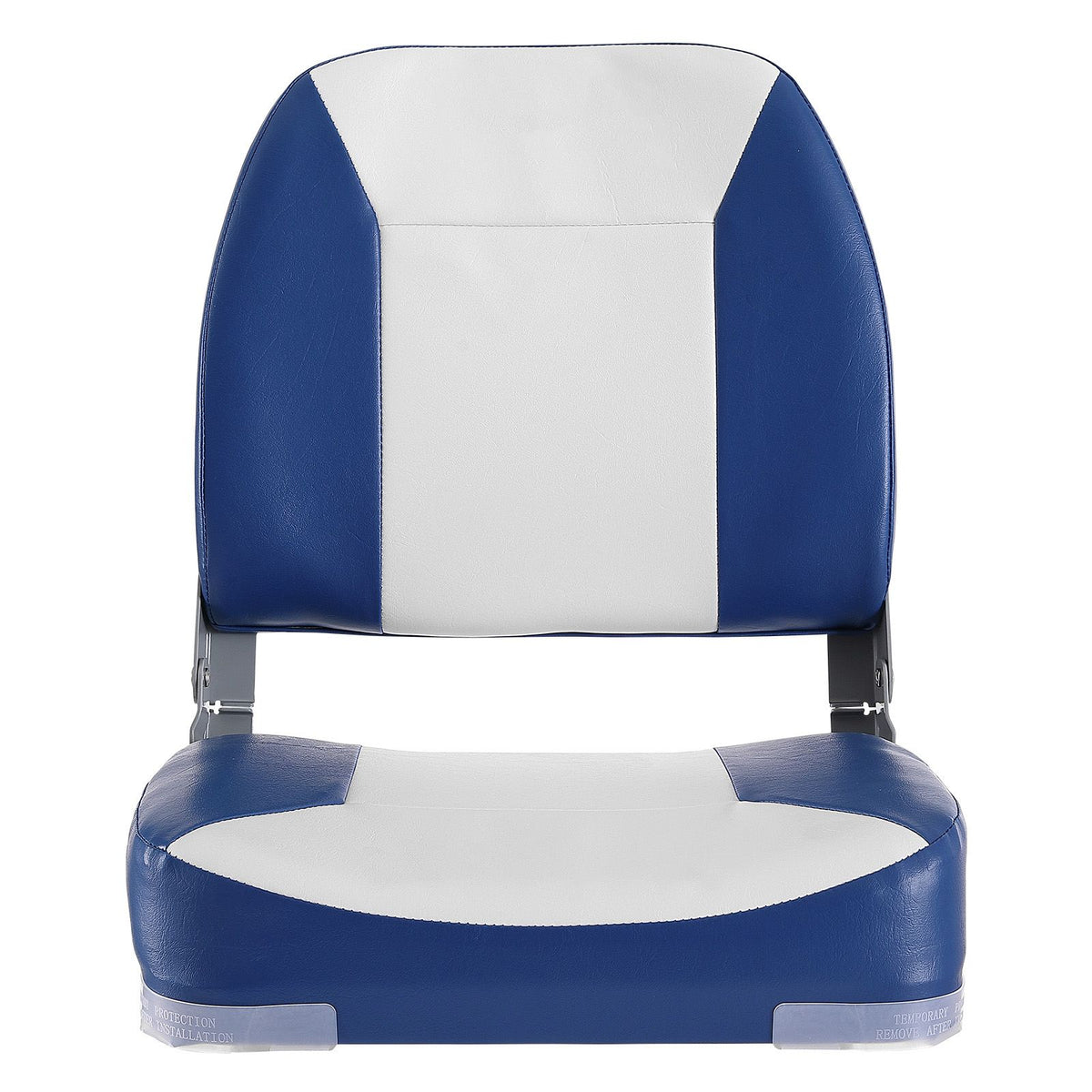 Boat Seat Low Back Fold-Down Fishing Boat Chair with Sponge Padding 2 Pack