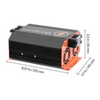 12V 40A DC to DC Battery Charger, 500W, On-Board Battery Charger for Lead-Acid, Lithium, AGM, GEL, and Flooded Batteries, Smart Multi-Stage Charging, for RVs, Commercial Vehicles, Boats, Yachts