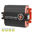 12V 40A DC to DC Battery Charger, 500W, On-Board Battery Charger for Lead-Acid, Lithium, AGM, GEL, and Flooded Batteries, Smart Multi-Stage Charging, for RVs, Commercial Vehicles, Boats, Yachts