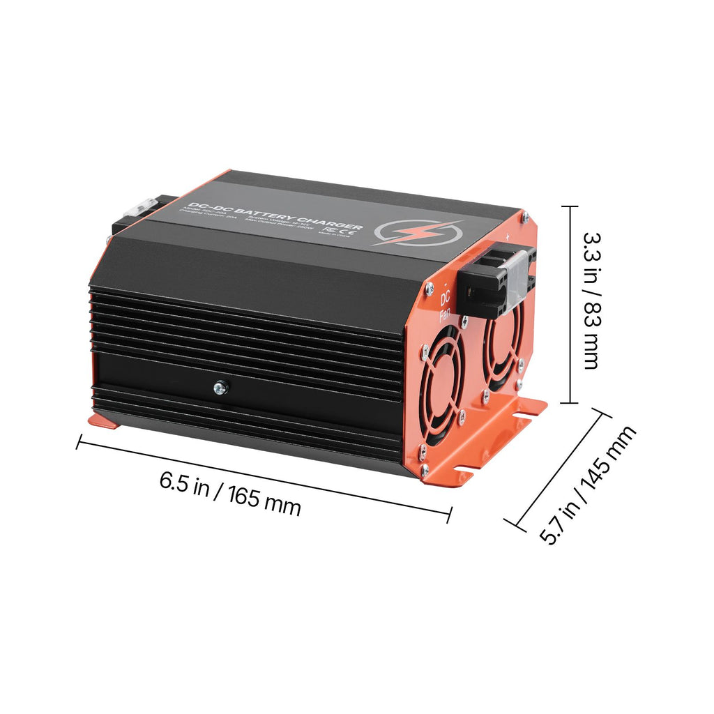 12V 20A DC to DC Charger Battery Charger 250W for Lead-Acid Lithium AGM
