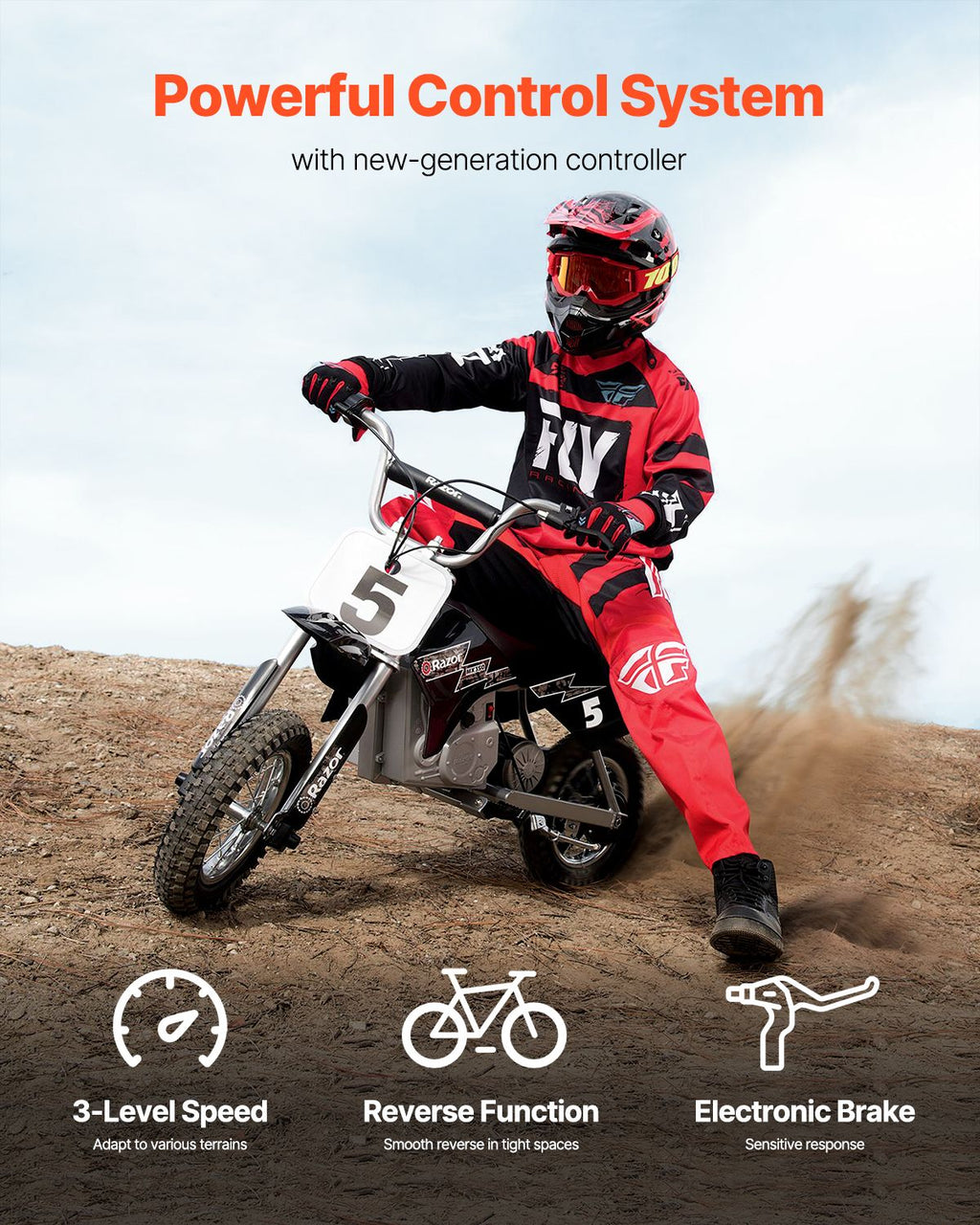1800W Electric Brushless DC Motor Kit - 48V 4500rpm Motor with Upgraded Speed Controller and Throttle Grip Kit for Go Karts E-Bike Motorcycle Scooter DIY