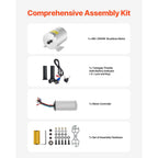 2000W Electric Brushless DC Motor Kit - 48V 4300rpm Motor with Upgraded Speed Controller and Throttle Grip Kit for Go Karts E-Bike Motorcycle Scooter DIY