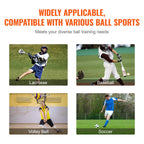 Folding Lacrosse Rebounder for Backyard, 3x4 Ft Volleyball Bounce Back Net, Pitchback Throwback Baseball Softball Return Training Screen, Adjustable Angle Shooting Practice Training Wall, Black