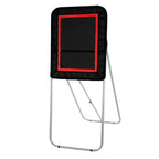 Folding Lacrosse Rebounder for Backyard, 3x4 Ft Volleyball Bounce Back Net, Pitchback Throwback Baseball Softball Return Training Screen, Adjustable Angle Shooting Practice Training Wall, Black