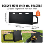 Soccer Rebounder Board, 100x40 cm Portable Soccer Wall with 2 Angles Rebound, Foldable HDPE Kickback Rebound Board, Soccer Training Equipment for Kids and Adults, Passing & Shooting Practice