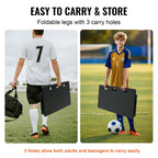 Soccer Rebounder Board, 100x40 cm Portable Soccer Wall with 2 Angles Rebound, Foldable HDPE Kickback Rebound Board, Soccer Training Equipment for Kids and Adults, Passing & Shooting Practice