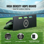 Soccer Rebounder Board, 32"X12" Portable Soccer Wall with 2 Angles Rebound, Foldable HDPE Kickback Rebound Board, Soccer Training Equipment for Kids and Adults, Passing & Shooting Practice