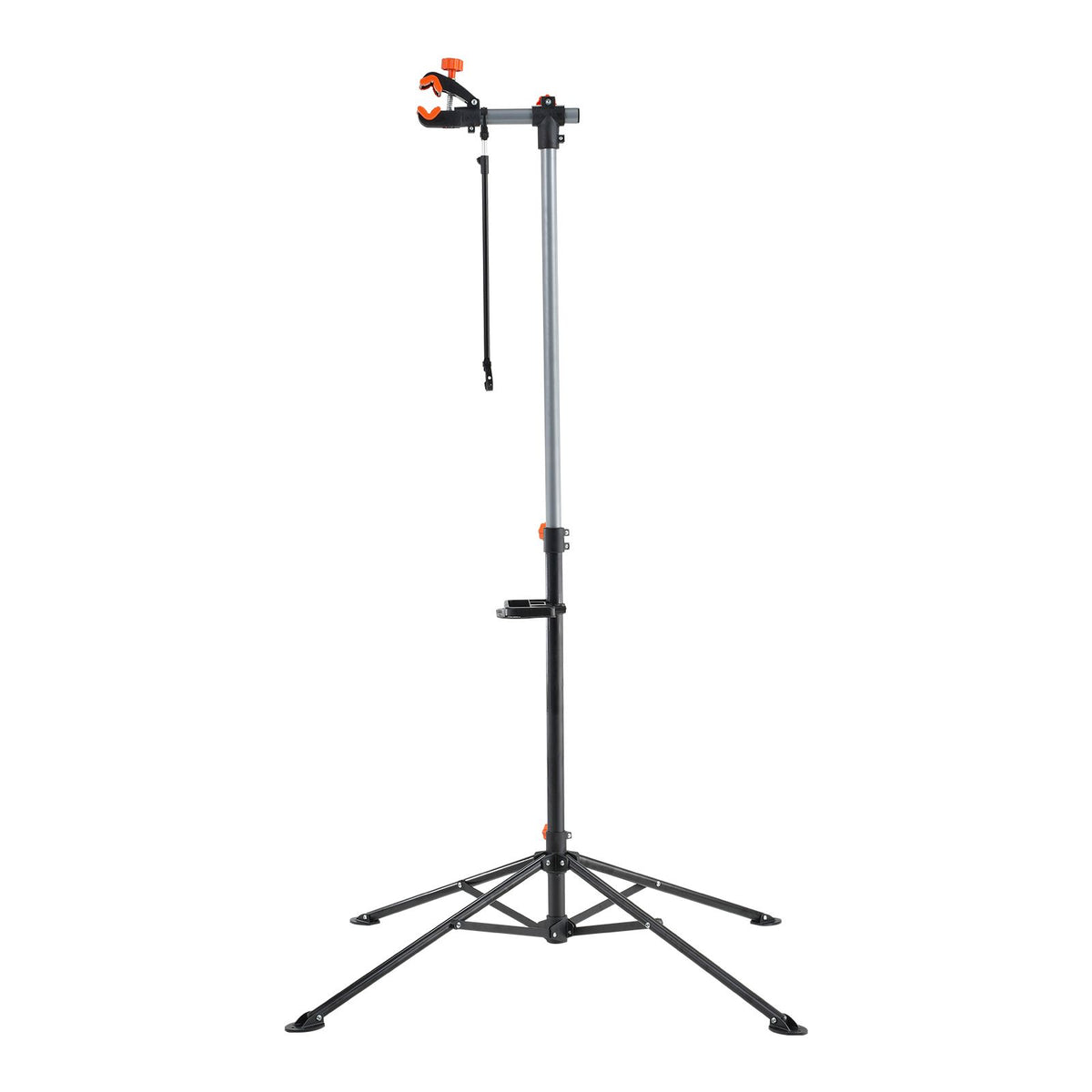 Bike Repair Stand, 80 lbs Heavy-duty Steel Bicycle Repair Stand, Adjustable Height Bike Maintenance Workstand with Magnetic Tool Tray Telescopic Arm, Foldable Bike Work Stand for Home, Shops