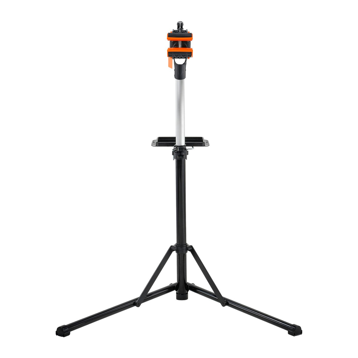 Bike Repair Stand, 66 lbs Heavy-duty Aluminum Bicycle Repair Stand, Adjustable Height Bike Maintenance Workstand with Magnetic Tool Tray Telescopic Arm, Foldable Bike Work Stand for Home, Shops