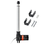Linear Actuator 12V, 12 Inch Heavy Duty 1320lbs/6000N Linear Actuator, 0.19"/s Linear Motion Actuator with Mounting Bracket & IP44 Protection for Electric Door Industrial Machinery Vessels Cargo