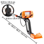 Metal Detector for Adults & Kids, 8", Professional Adjustable Higher Accuracy Gold Detector, IP68 Waterproof Coil with LCD Display Advanced DSP Chip, for Detecting Gold Coin Treasure Hunting